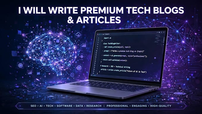 write SEO optimized tech blogs with keyword research