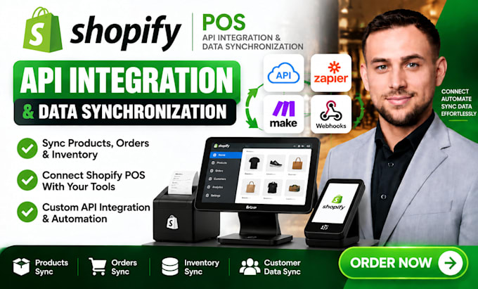 integrate shopify pos API and sync your business data