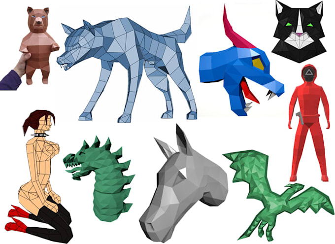 create for you any 3d polygonal models you want