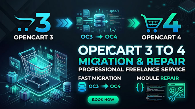 migrate your opencart 3 store to opencart 4 and fix broken modules