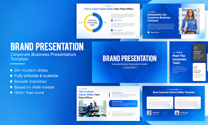 design professional business, corporate and powerpoint presentations
