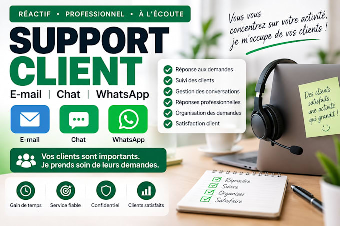 je vais gérer votre support client