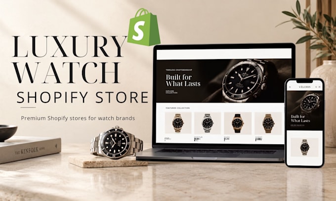 design a luxury watch shopify store for your watch brand