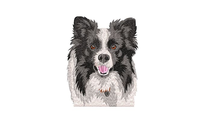digitize your live pet images into a machine embroidery file