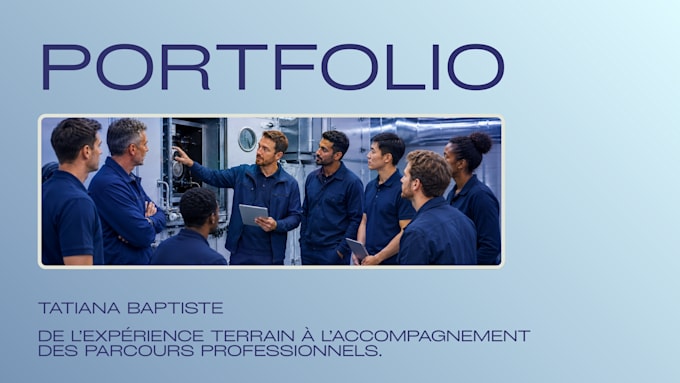 un portfolio personnalisé et professionnel
