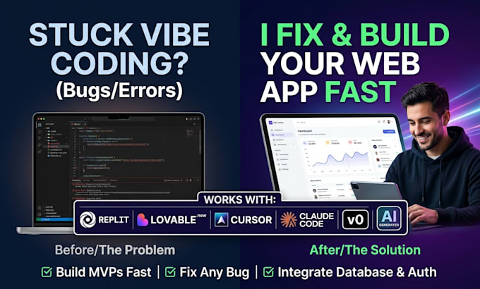 build, fix and deploy your vibe coded web app using replit