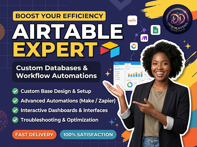 build airtable database CRM automation and softr client portal