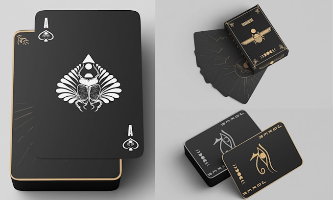 design custom luxury playing cards, premium card decks and packaging