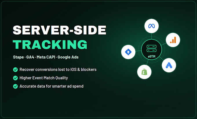 setup server side tracking with stape ga4 meta capi google ads