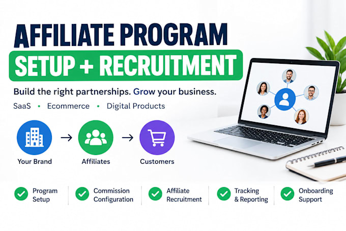 set up and recruit affiliates for your affiliate program