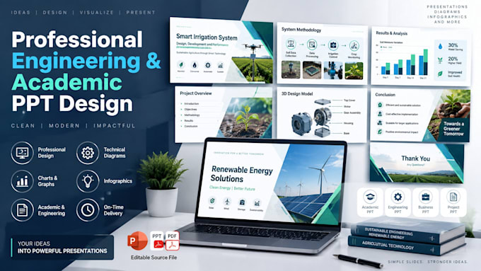 create a professional engineering or academic presentation