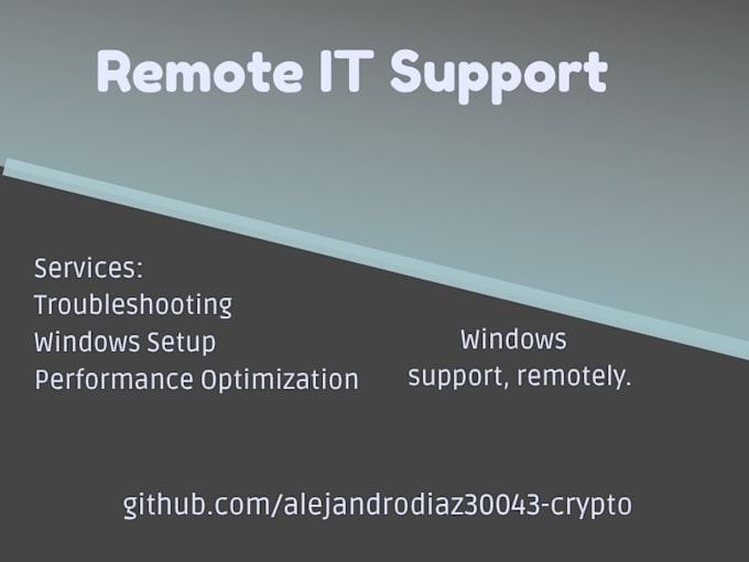 provide remote windows technical support