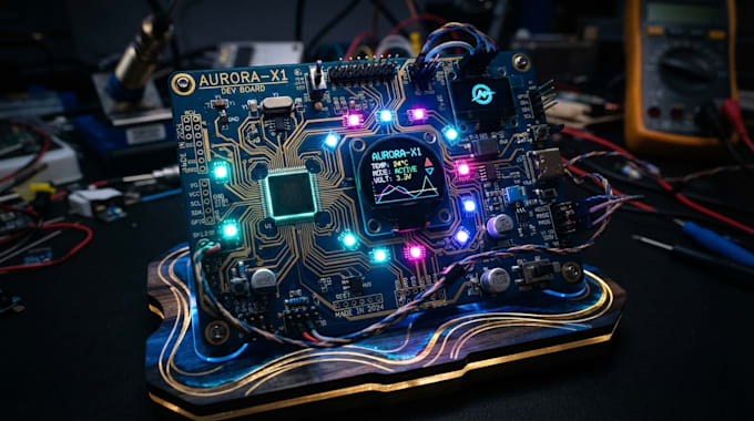 design embedded systems pcb,schematic layout, micro controller board and circuit