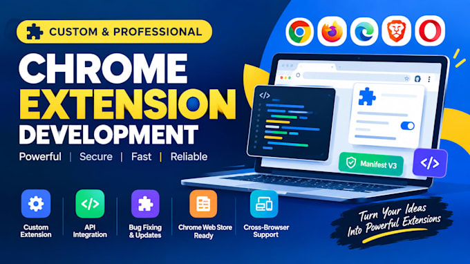 develop a chrome extension for extension downloader, user download and browser