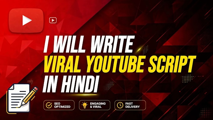 write viral youtube script in hindi for your video