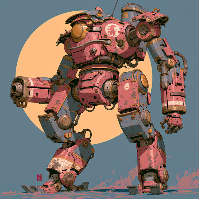 illustrate your mecha, robot and armored characters
