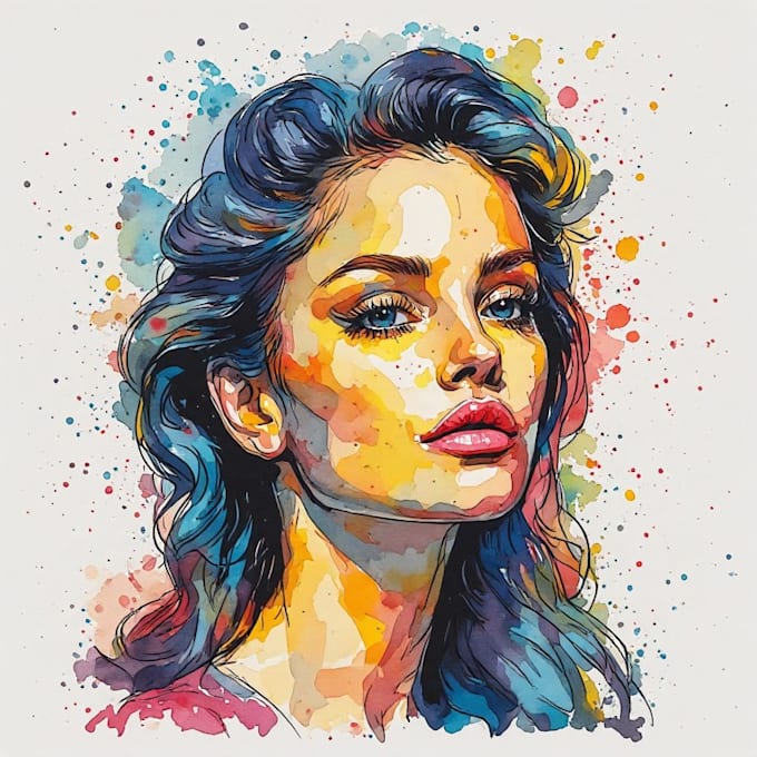 make pop art portrait illustration