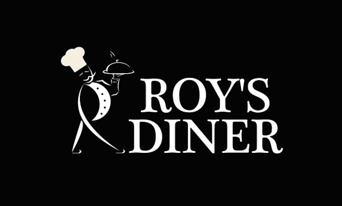 make new version old logo for local diner restaurant food