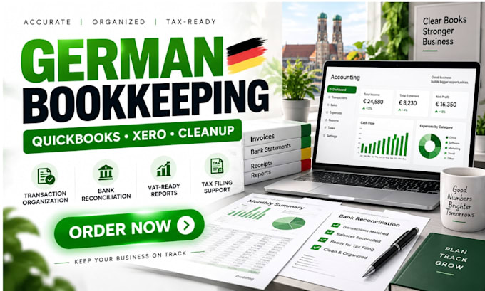 clean up your german bookkeeping and organize transactions using elster