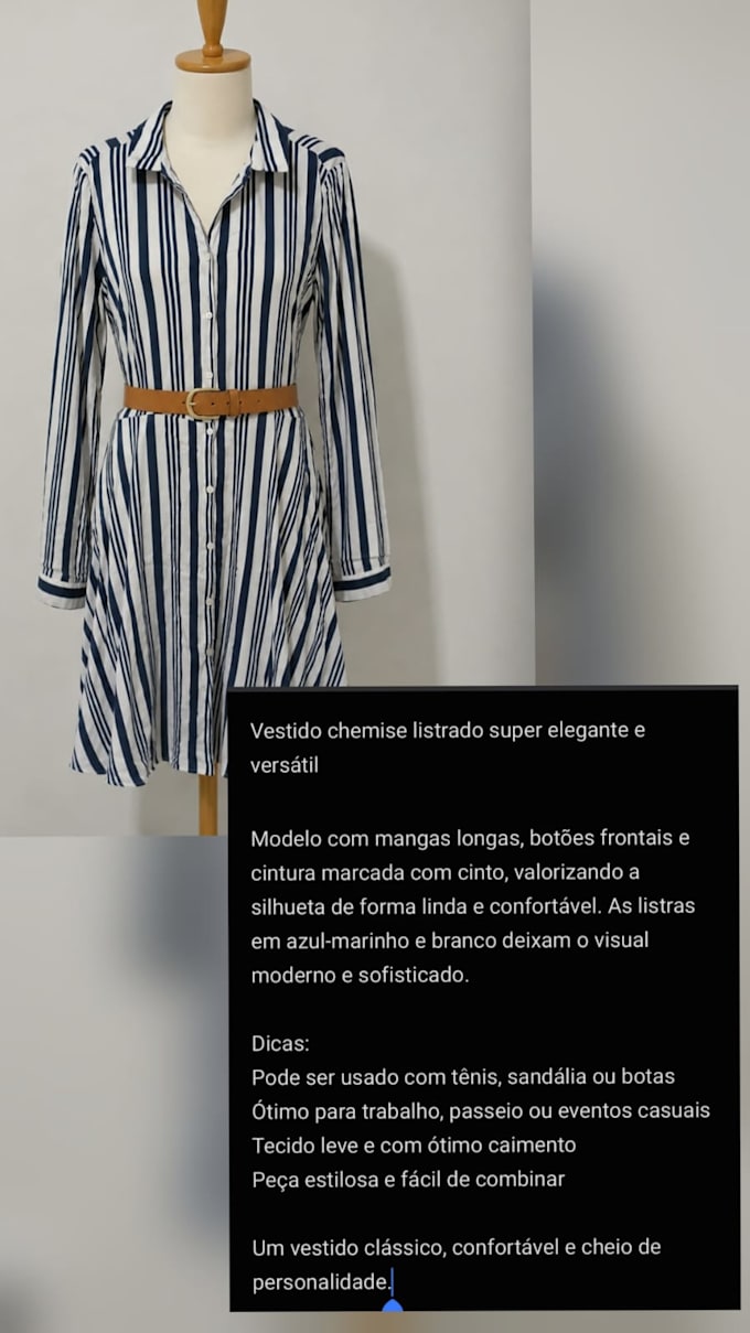 ad with product descriptions