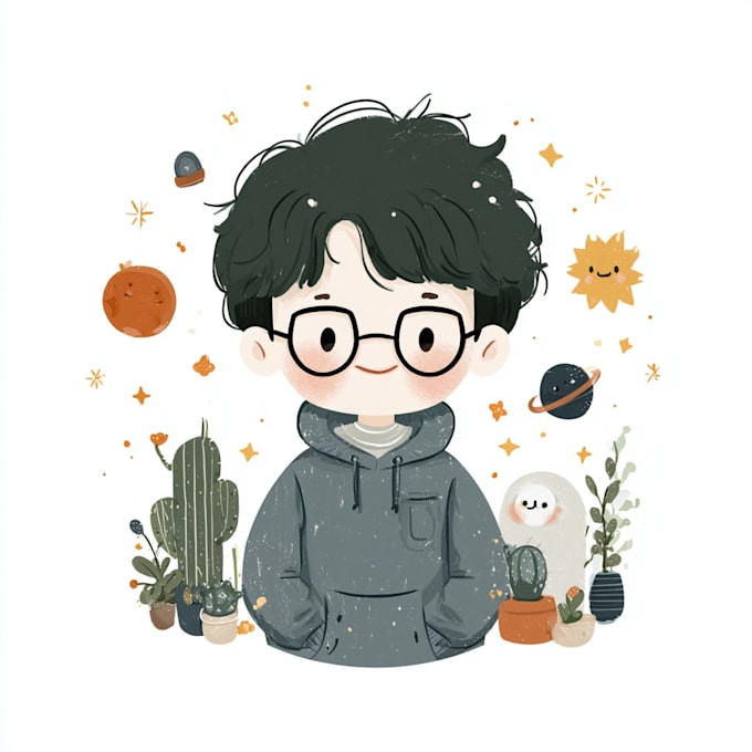 draw doodle art name or merch design