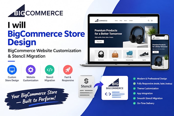 bigcommerce store design bigcommerce website customization stencil migration
