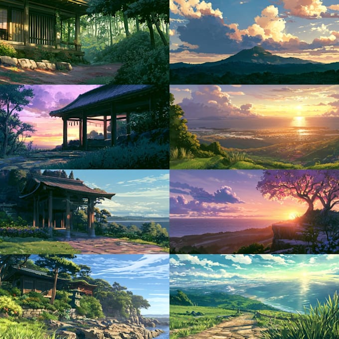 make you cinematic anime with animated background