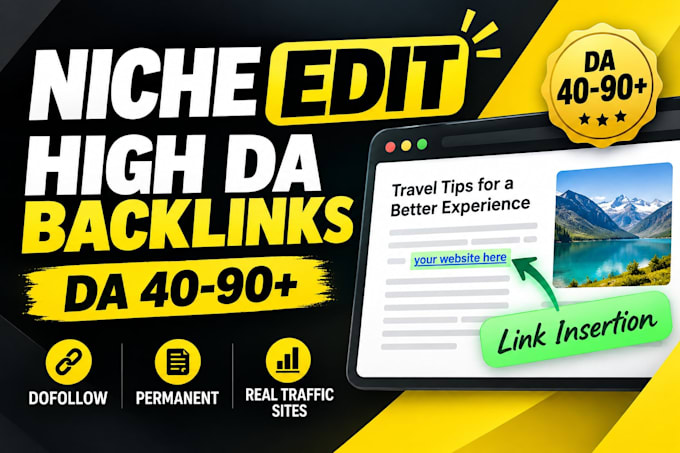 niche edit link insertion on high da sites