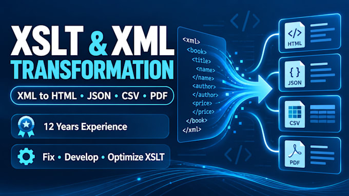 create xslt transformations and convert XML data