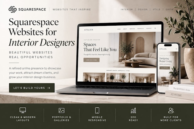 design or redesign squarepace website design squarespace interior website design