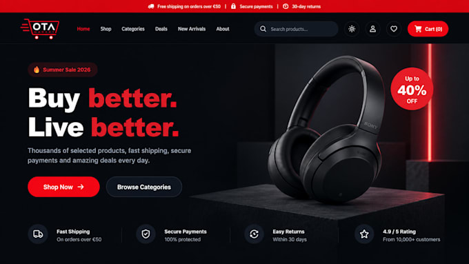 build a modern ecommerce website with nextjs and stripe