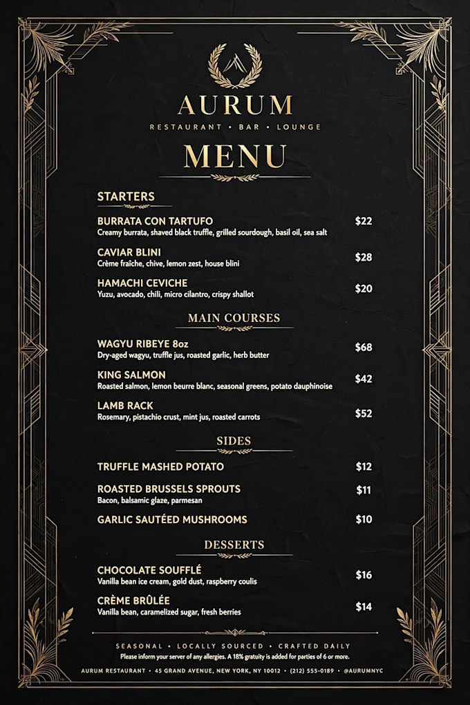 design modern restaurant menu, food menu and cafe menu card