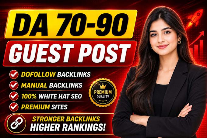 build high DR 70 plus SEO backlinks for your website