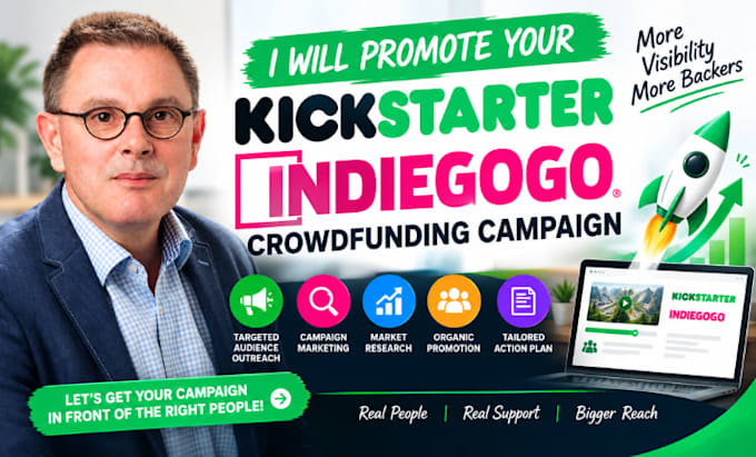 promote your kickstarter indiegogo crowdfunding campaign