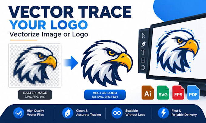 vector trace your logo vectorize image and convert image to vector