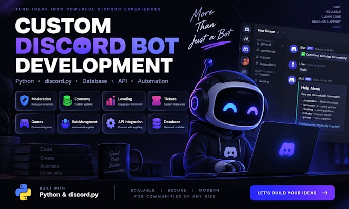 develop a custom discord bot for your server