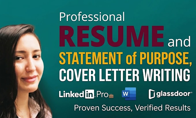 create a professional CV  cover letter  statement of purpose