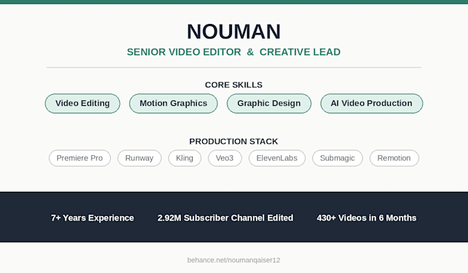 edit professional short form video content
