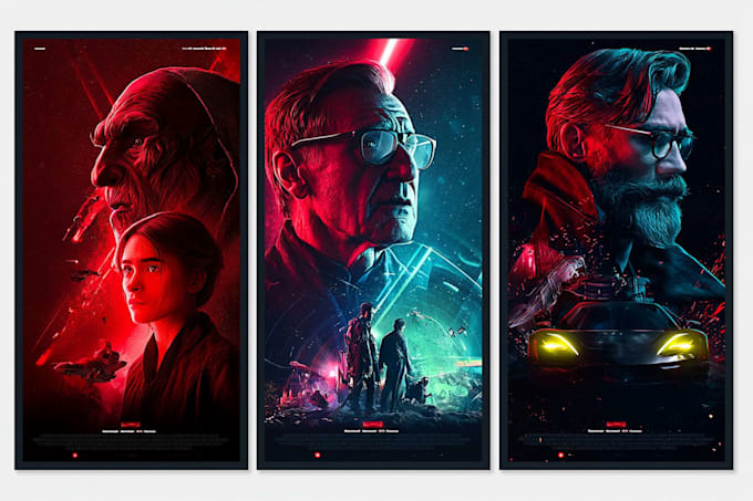 design custom cinematic sci fi movie poster
