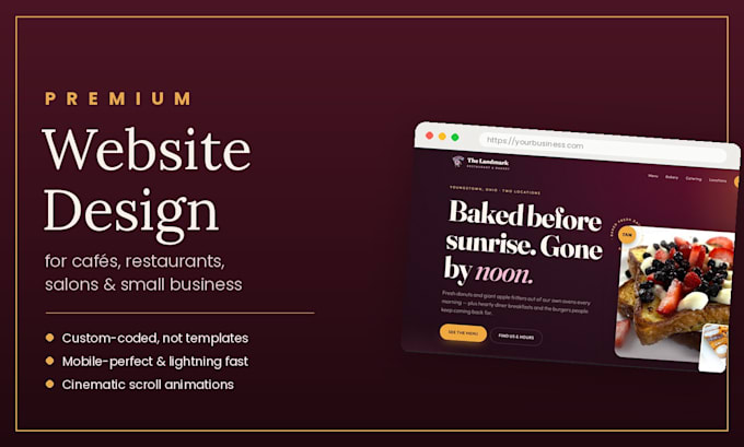 design a premium website for your business