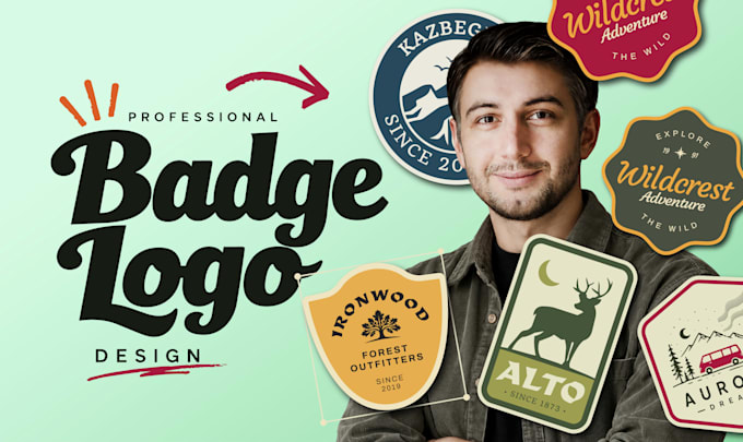 create a professional badge and emblem logo