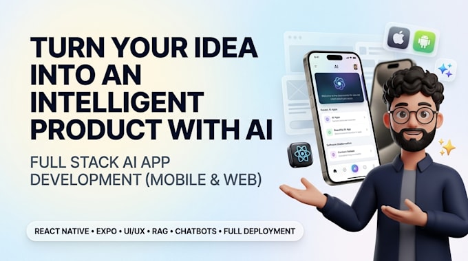 build ai powered mobile apps, ai agents, chatbots and rag