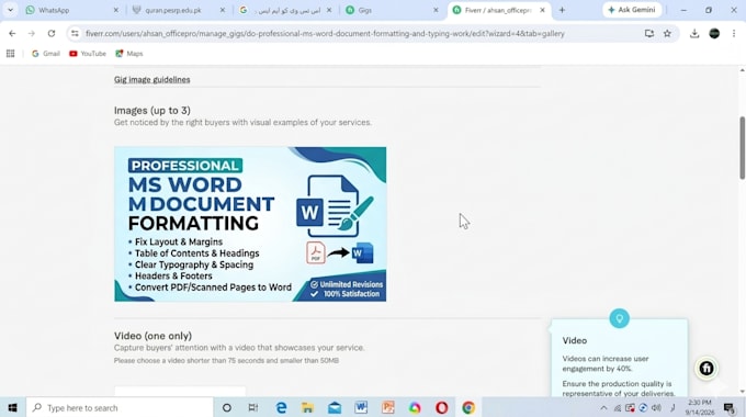 do professional ms word document formatting and typing work