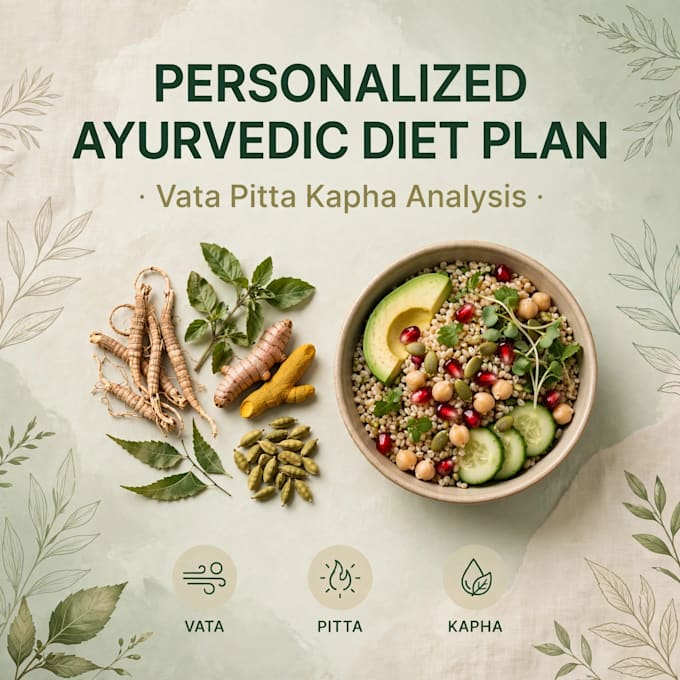 create personalized ayurvedic diet plan and natural wellness guide