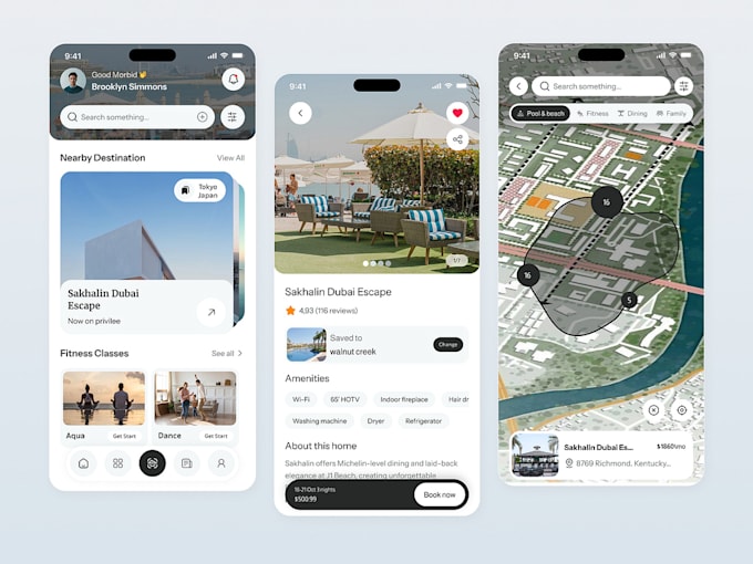 develop carpooling app, logistic app, rental app, apartment app, property app