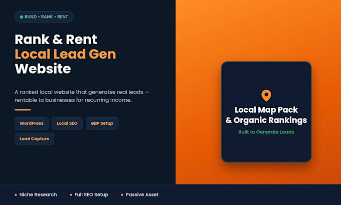 build a profitable rank and rent website that generates local leads