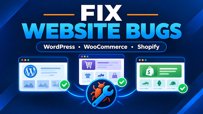 fix wordpress issues, woocommerce and shopify bugs