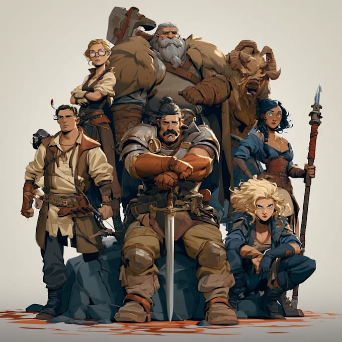 draw character illustration and custom character art