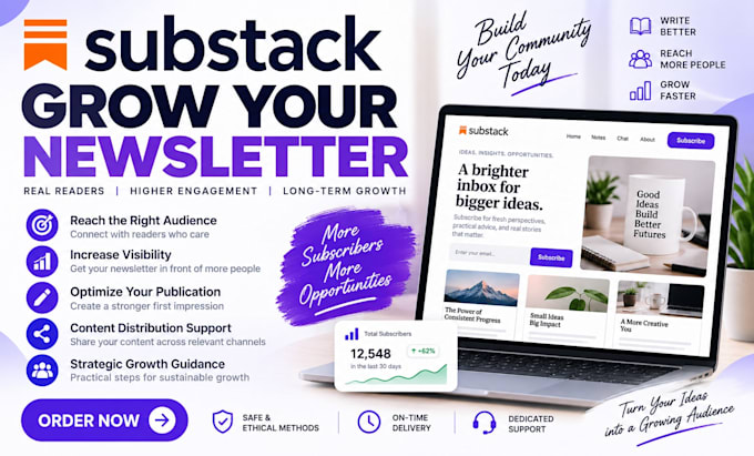 promote your substack newsletter, grow subscribers and boost audience engagement