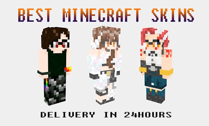 design quality minecraft skin render for you